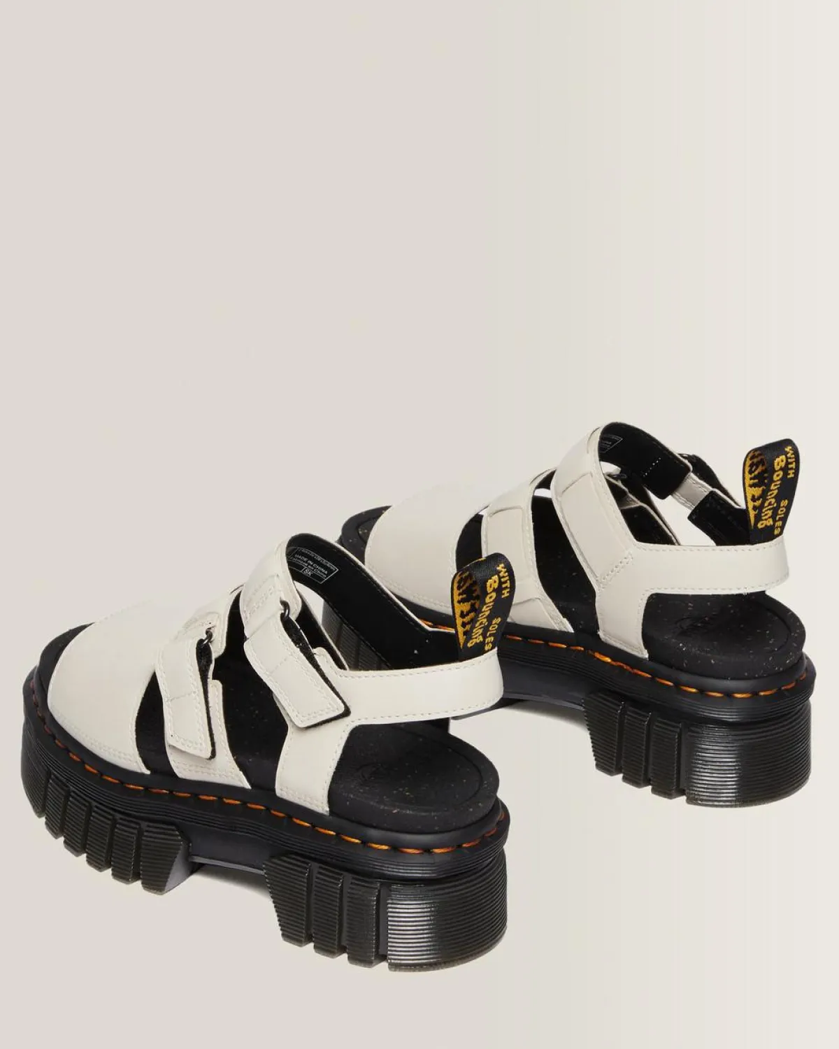 Cheap Ricki Nappa Lux Leren Platform Sandelen met 3 Banden WOMENS Lichte Sandalen|Platform Sandalen