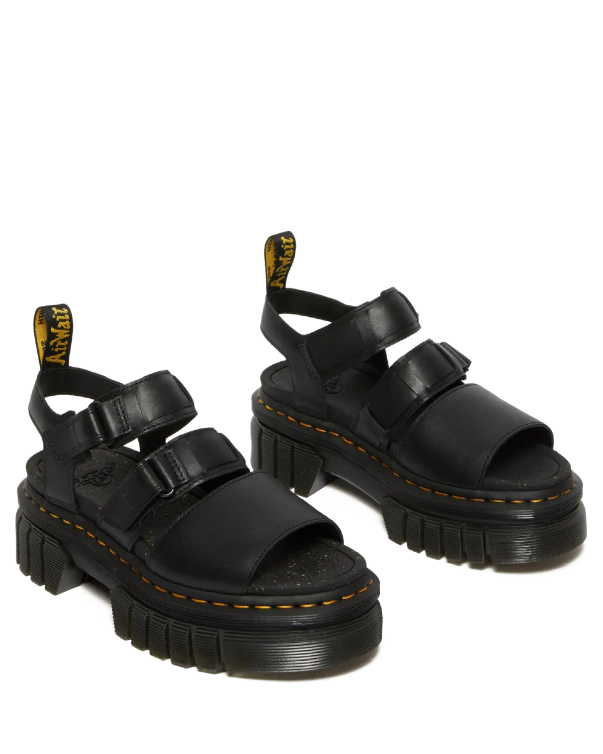 Discount Ricki Nappa Lux Leren Platform Sandelen met 3 Banden WOMENS Lichte Sandalen|Platform Sandalen