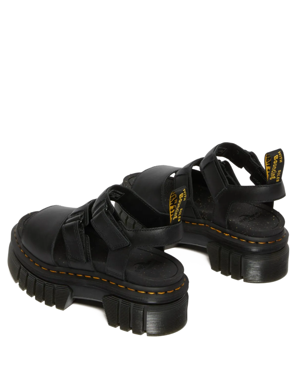 Discount Ricki Nappa Lux Leren Platform Sandelen met 3 Banden WOMENS Lichte Sandalen|Platform Sandalen