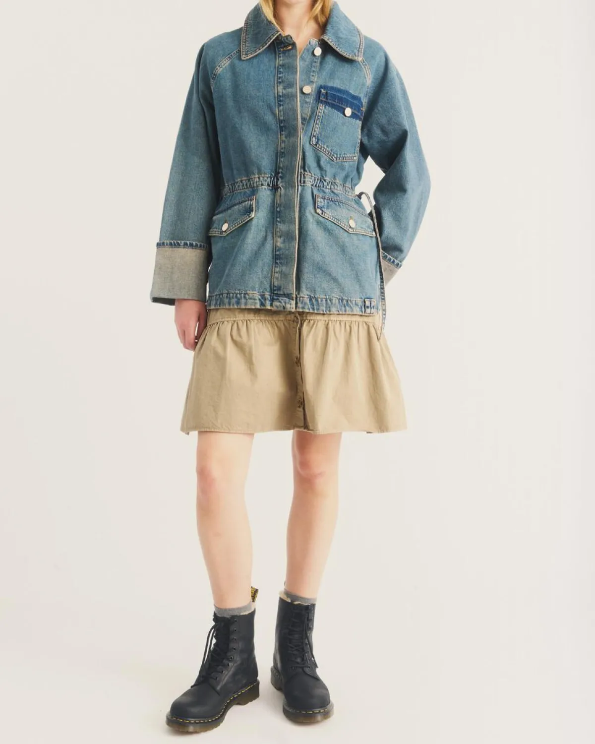 Cheap 1460 Serena Imitatiebont Gevoerde Enkellaarzen WOMENS Veterlaarzen|Enkellaarzen