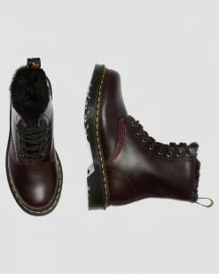 Best 1460 Serena Imitatiebont Gevoerde Laarzen UNISEX Veterlaarzen|Enkellaarzen