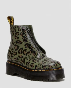 Store Sinclair Distorted Luipaard Print Platform Laarzen WOMENS Platform Laarzen