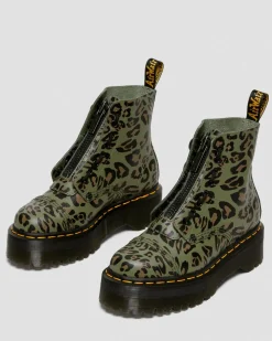 Store Sinclair Distorted Luipaard Print Platform Laarzen WOMENS Platform Laarzen