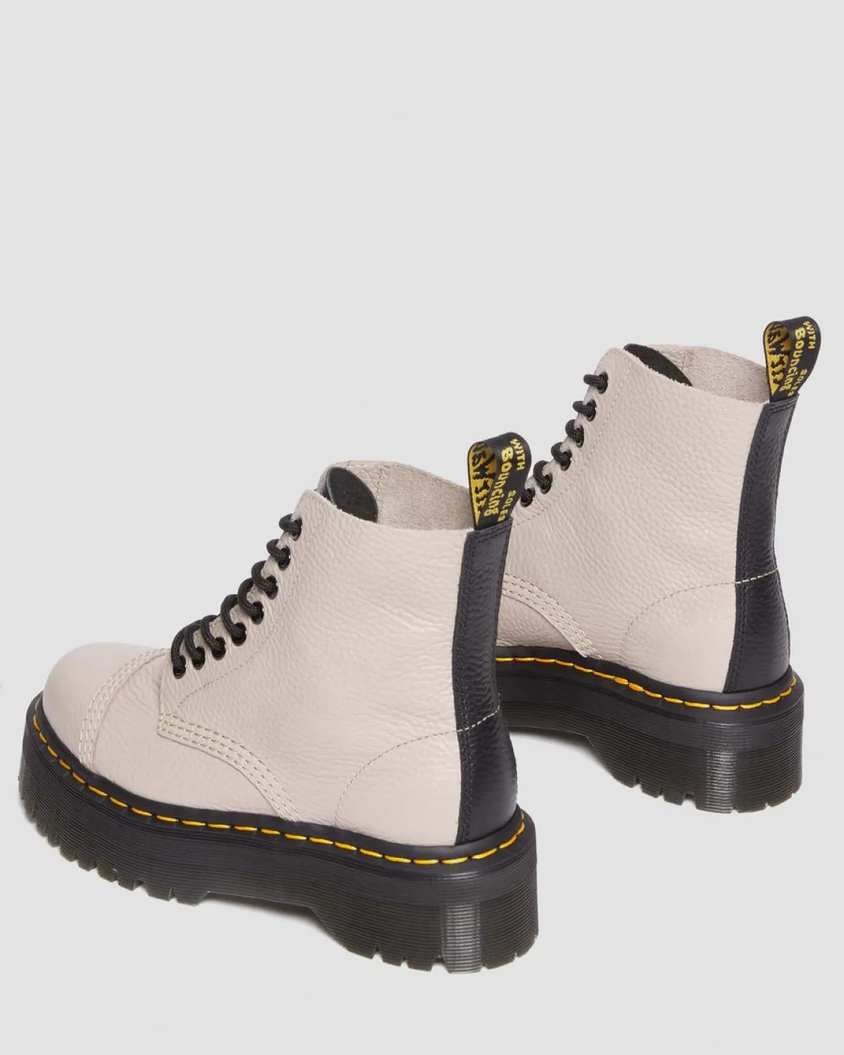 New Sinclair Gemalen Nappa Leren Platformlaarzen WOMENS Veterlaarzen|Enkellaarzen