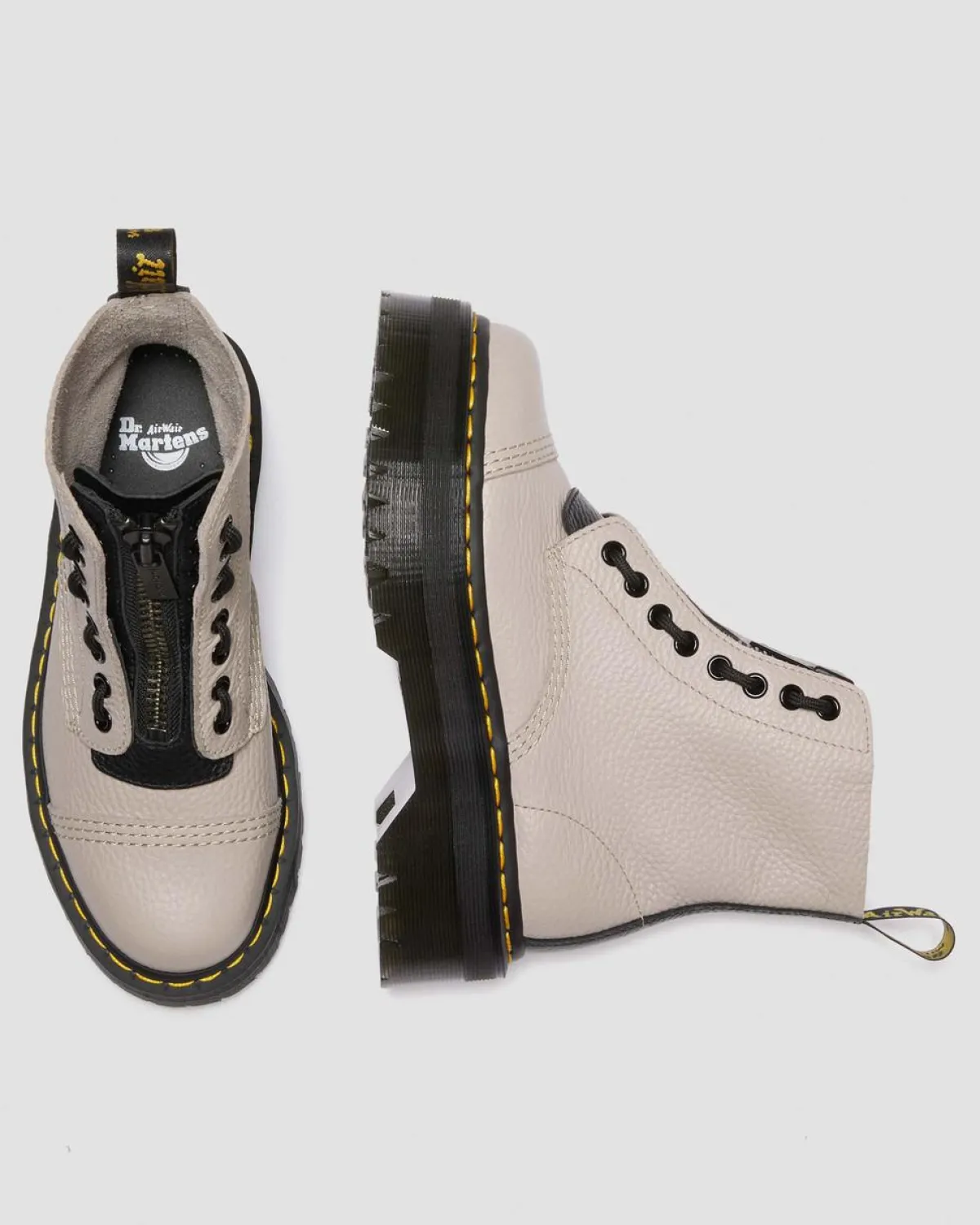 New Sinclair Gemalen Nappa Leren Platformlaarzen WOMENS Veterlaarzen|Enkellaarzen