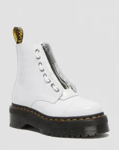 Flash Sale SINCLAIR LAKLEREN PLATFORM LAARZEN MET KROKODILLEN reliëf WOMENS Veterlaarzen|Platform Laarzen