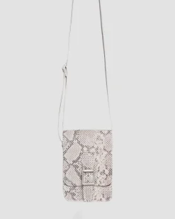 Fashion Slangenprint Leren Verticale Schoudertas ACCESSORIES Accessoires Sale|Tassen