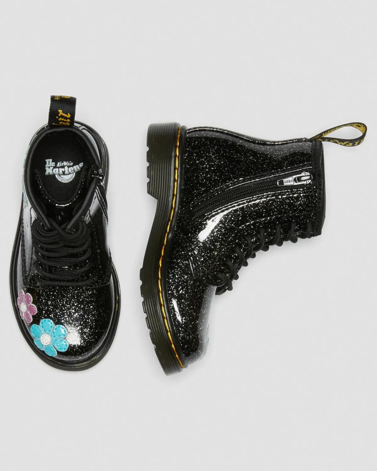 Shop Småbørn 1460 Glitter Patent Leather snørestøvler Sale Voor Kinderen