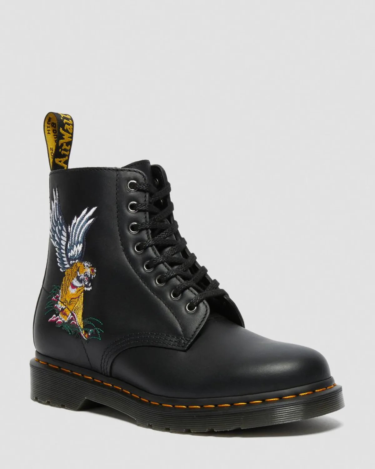 Cheap 1460 Souvenir Geborduurde Leren Laarzen UNISEX Enkellaarzen|Veterlaarzen