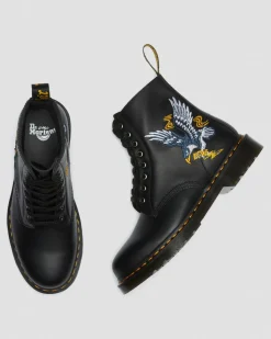 Cheap 1460 Souvenir Geborduurde Leren Laarzen UNISEX Enkellaarzen|Veterlaarzen