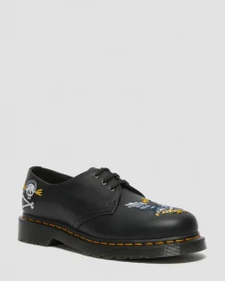 Hot 1460 Souvenir Geborduurde Leren Schoenen GIFTS Veterschoenen