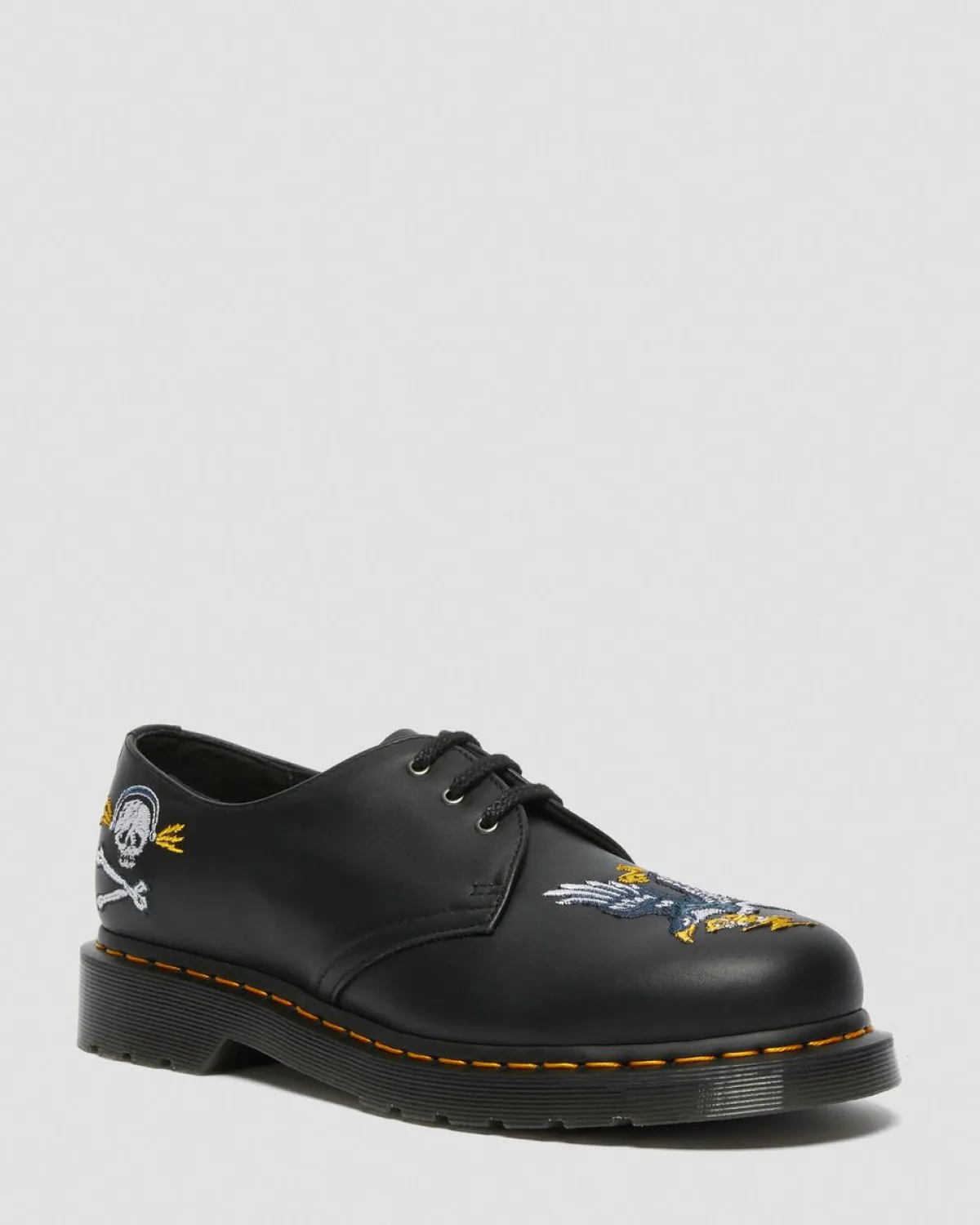 Hot 1460 Souvenir Geborduurde Leren Schoenen GIFTS Veterschoenen