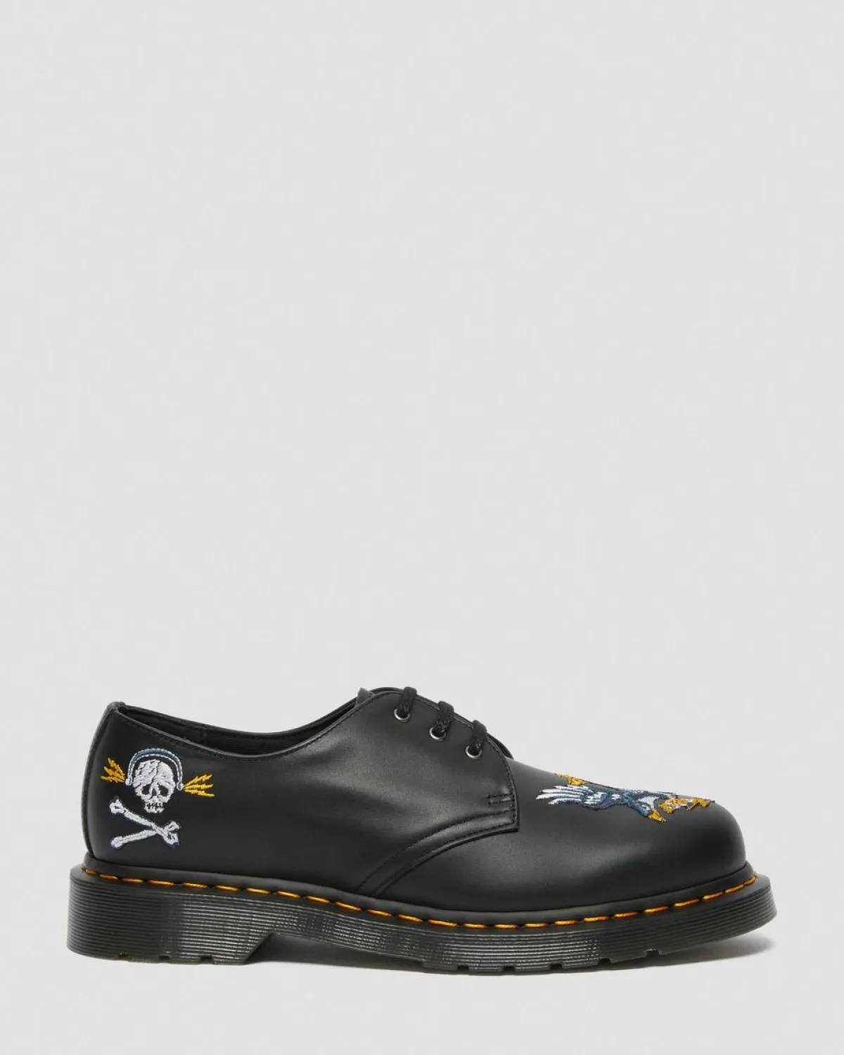Hot 1460 Souvenir Geborduurde Leren Schoenen GIFTS Veterschoenen
