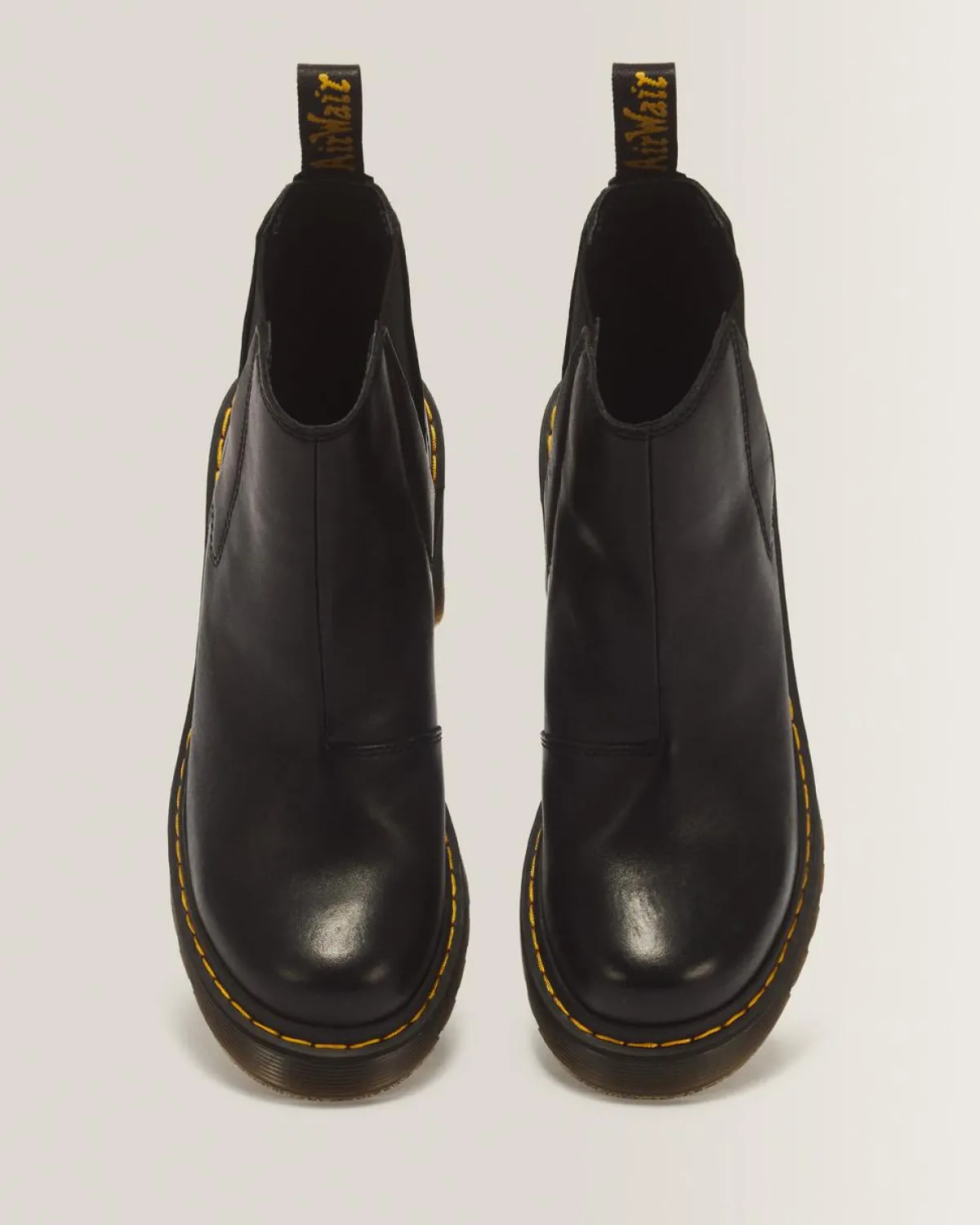 Hot Spence Leren Chelsea Boots met Uitlopende Hak WOMENS Hakken|Enkellaarzen