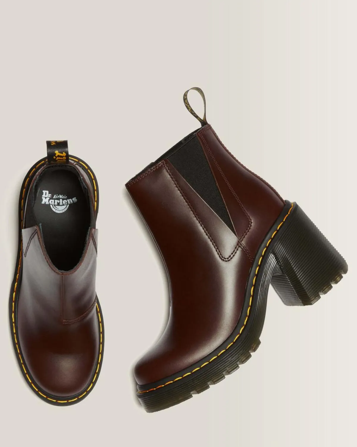 Store SPENCE LEREN CHELSEA LAARZEN MET UITLOPENDE HAK WOMENS Hakken|Chelsea Boots