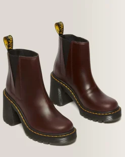 Store SPENCE LEREN CHELSEA LAARZEN MET UITLOPENDE HAK WOMENS Hakken|Chelsea Boots