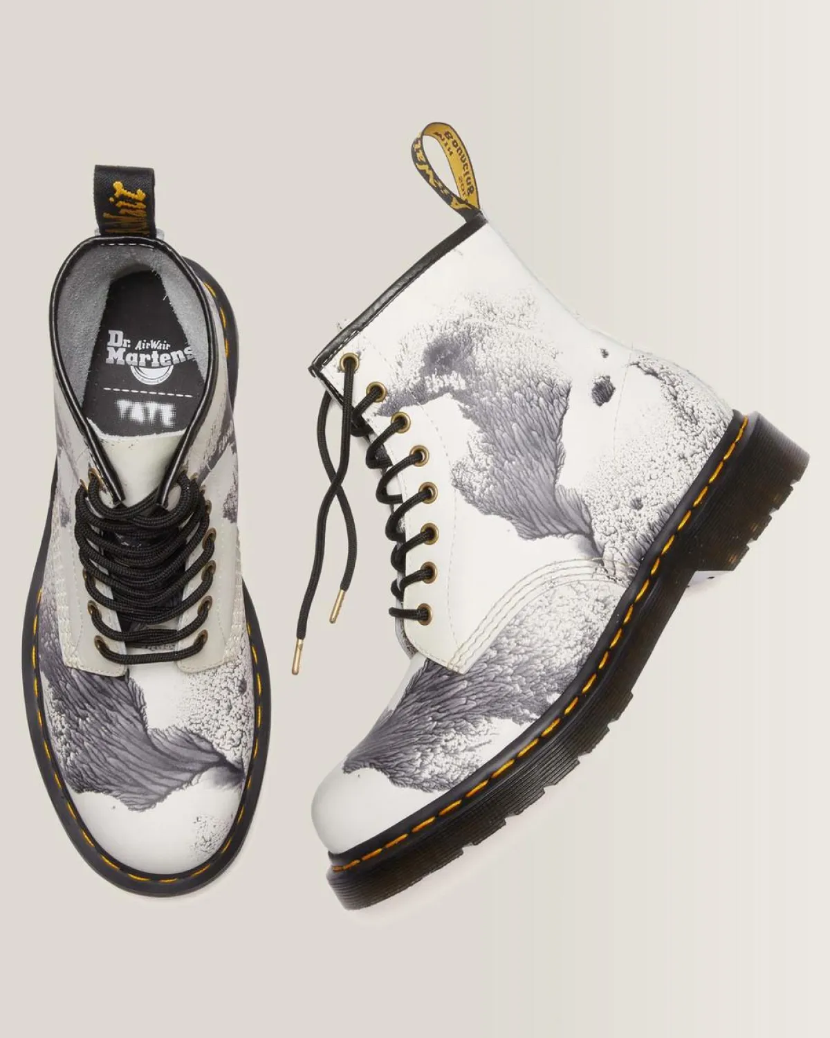 Flash Sale 1460 Tate Decalcomania Leren Laarzen UNISEX Enkellaarzen|Veterlaarzen