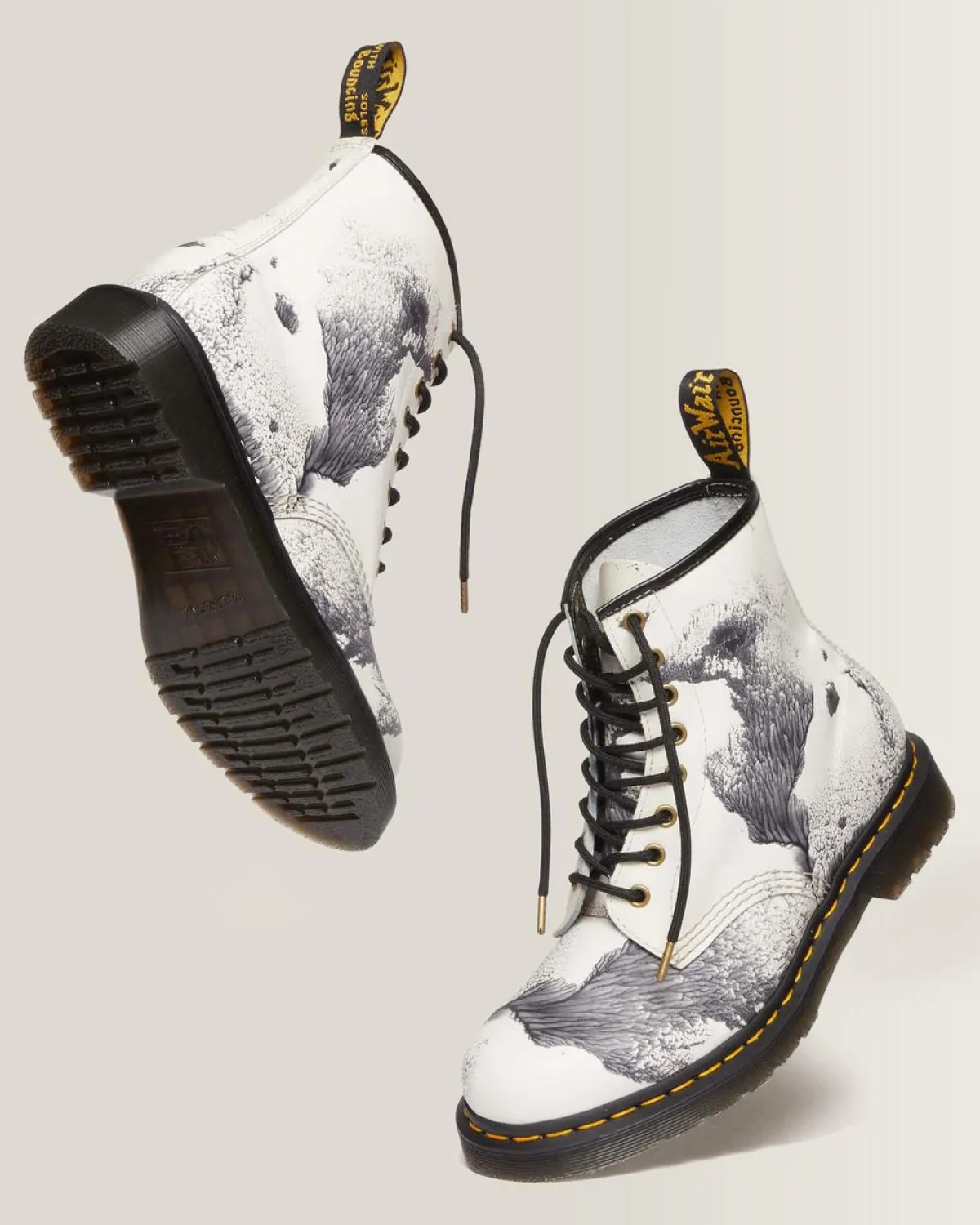 Flash Sale 1460 Tate Decalcomania Leren Laarzen UNISEX Enkellaarzen|Veterlaarzen