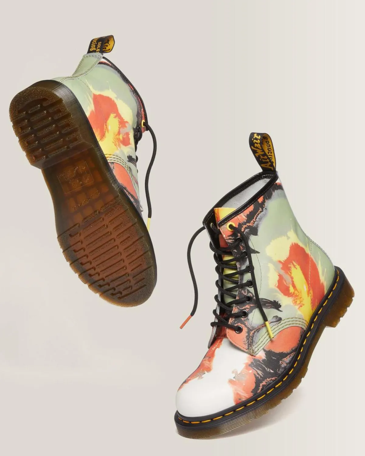 Store 1460 Tate Volcanic Flare Leren Laarzen UNISEX Enkellaarzen|Veterlaarzen