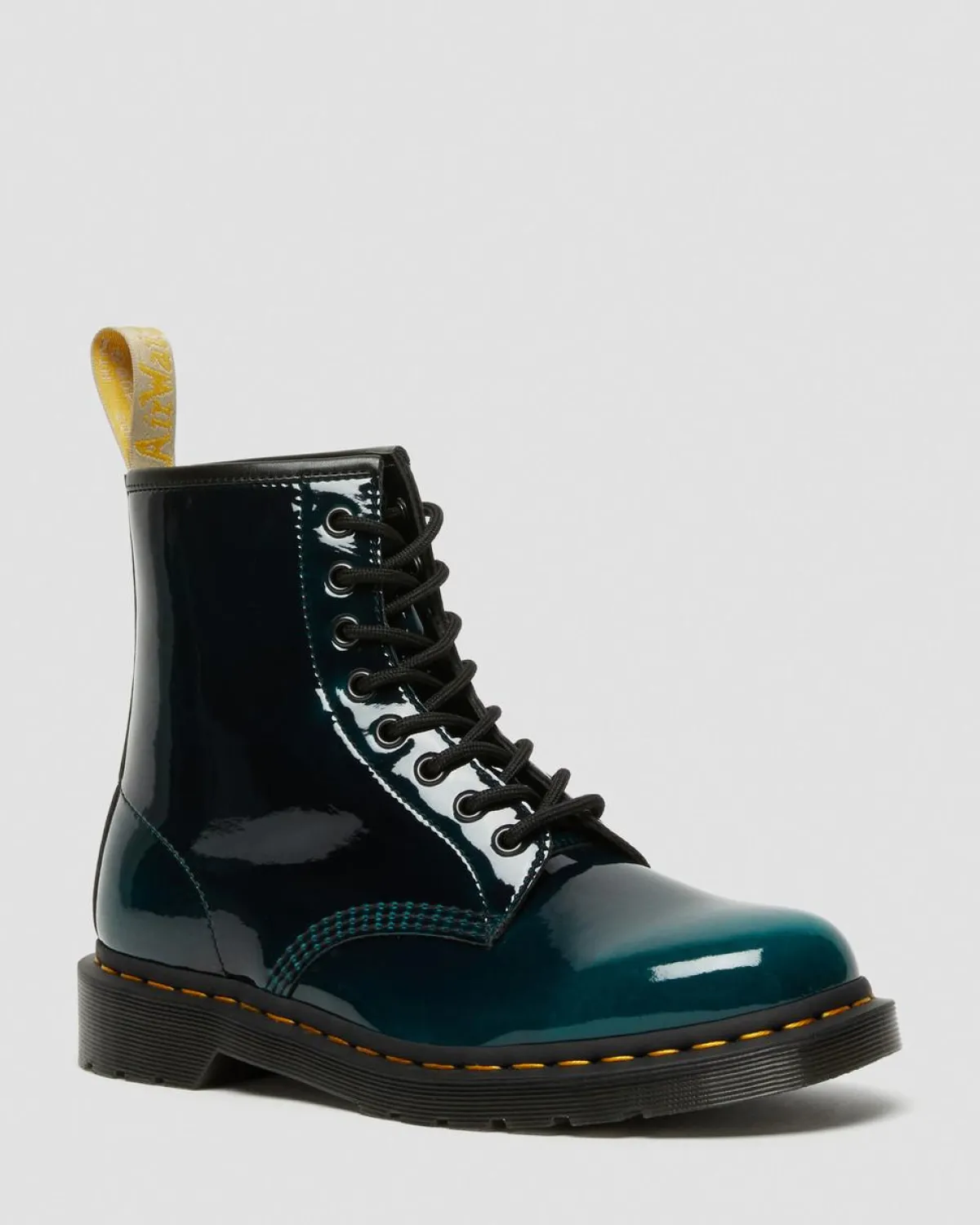Outlet Vegan 1460 Glanzende Veterlaarzen UNISEX Heren Sale|Laarzen