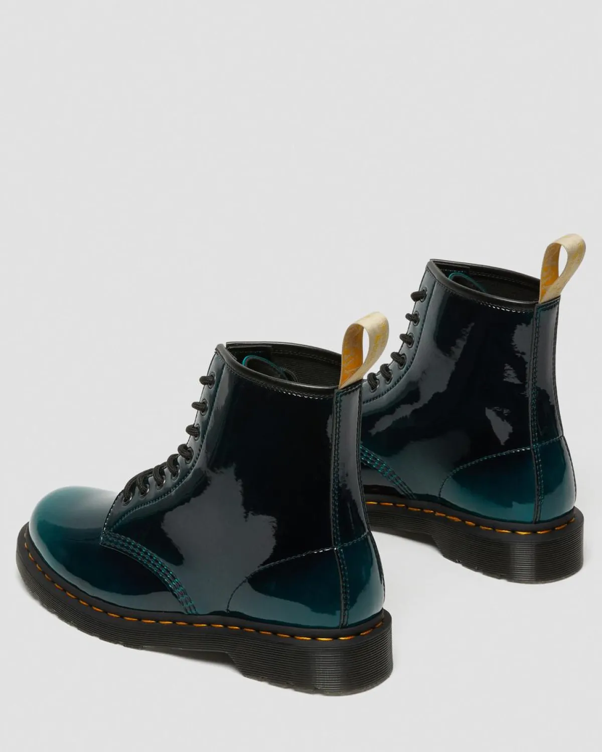 Outlet Vegan 1460 Glanzende Veterlaarzen UNISEX Heren Sale|Laarzen