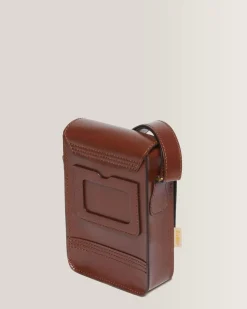 Best Sale Vegan Reporter VERTICALE SCHOUDERTAS in Lichtbruin ACCESSORIES Accessoires Sale|Tassen