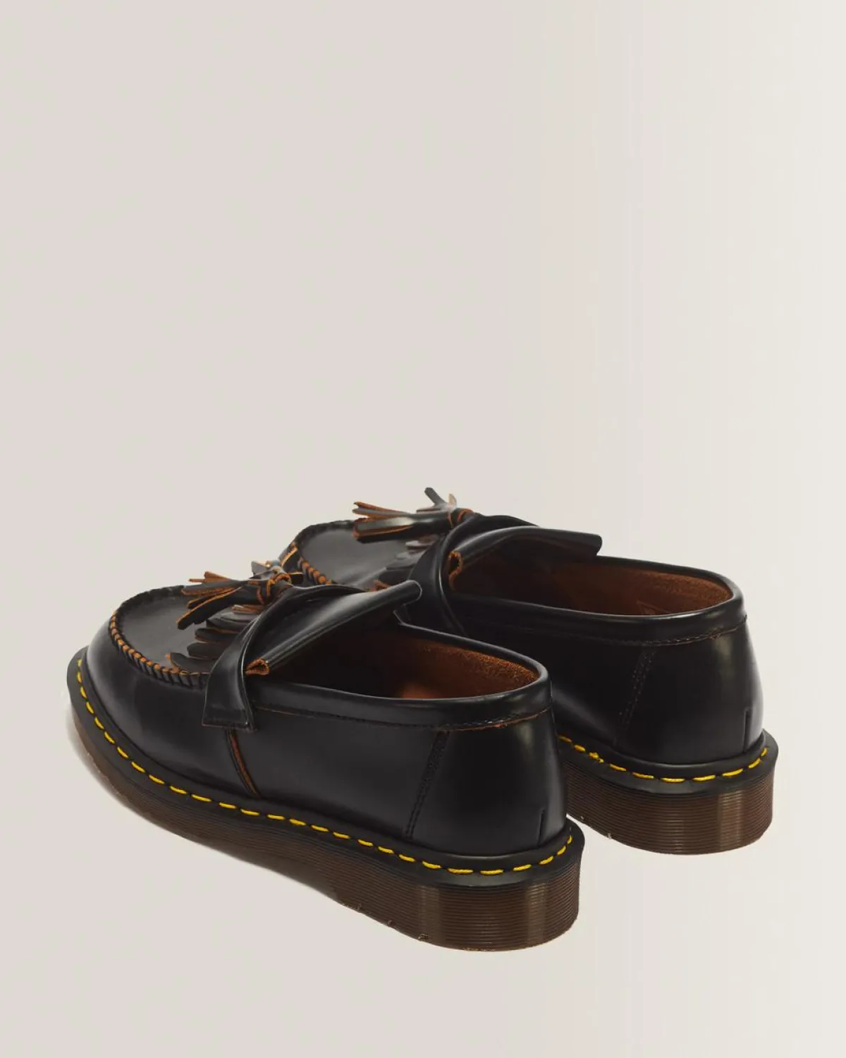 New Vintage Made in England Quilon Leren Tassel Loafers WOMENS Made In England|Nette Schoenen