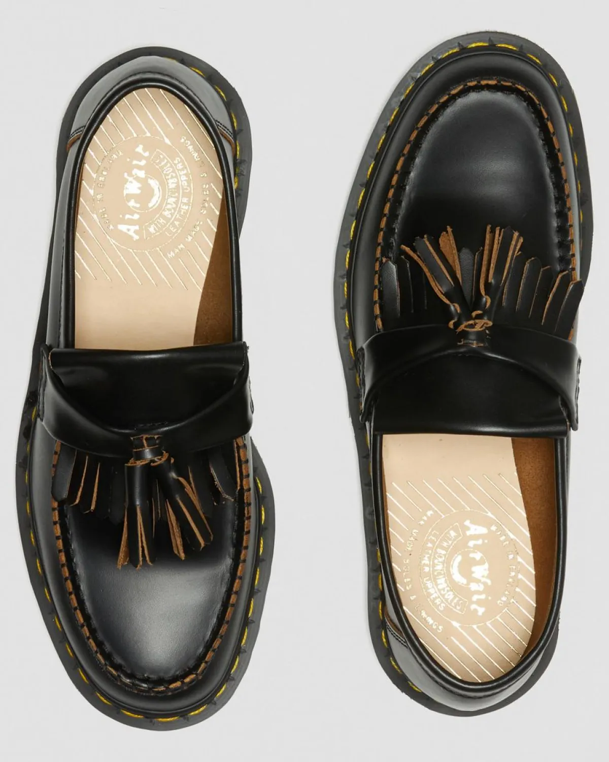 New Vintage Made in England Quilon Leren Tassel Loafers WOMENS Made In England|Nette Schoenen