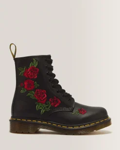 Flash Sale 1490 Vonda Rose Leren Veterlaarzen met Bloemenprint UNISEX Veterlaarzen|Enkellaarzen