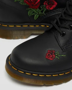Flash Sale 1490 Vonda Rose Leren Veterlaarzen met Bloemenprint UNISEX Veterlaarzen|Enkellaarzen