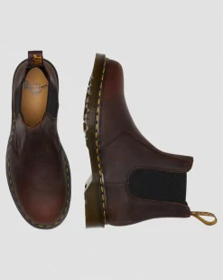 Flash Sale 2976 Waxed Volnerf Leren Chelsea Boots in Zwart WOMENS Enkellaarzen|Chelsea Boots