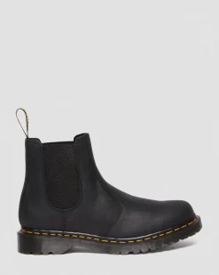 Flash Sale 2976 Waxed Volnerf Leren Chelsea Boots in Zwart WOMENS Nieuw Binnen|Trending Stijlen