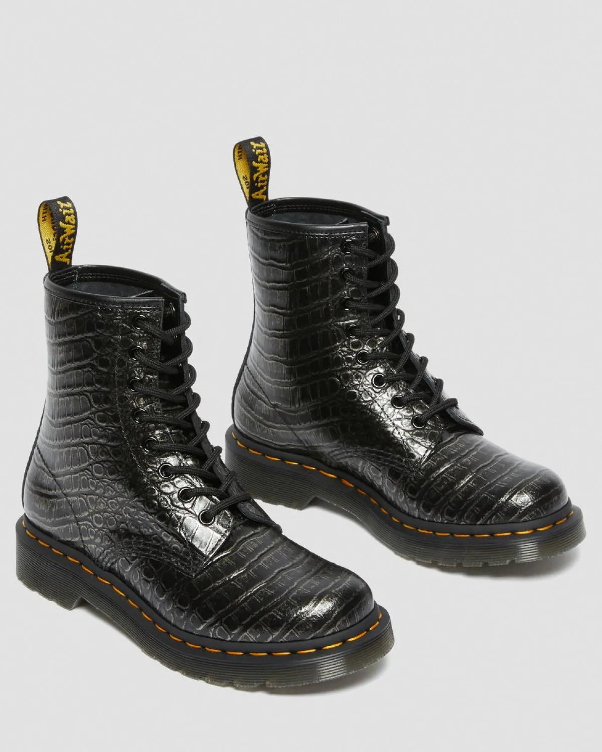 Flash Sale 1460 Wild Croc Leren Veterlaarzen WOMENS Veterlaarzen|Enkellaarzen