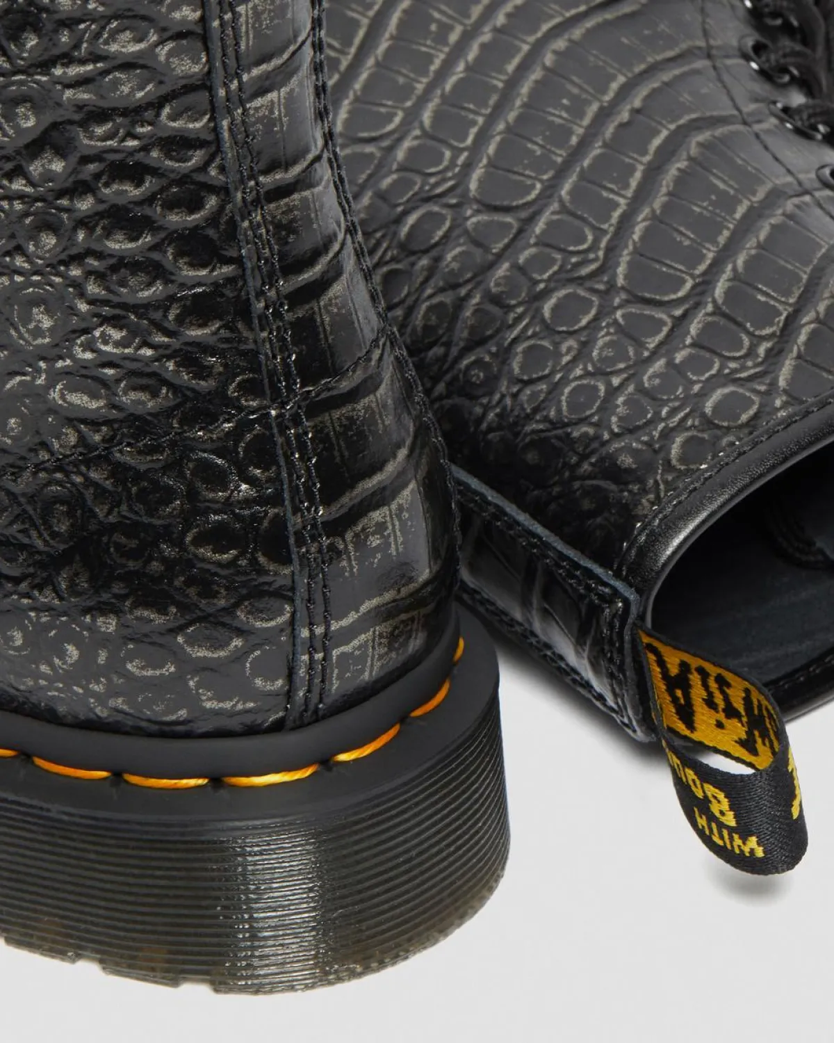 Flash Sale 1460 Wild Croc Leren Veterlaarzen WOMENS Veterlaarzen|Enkellaarzen