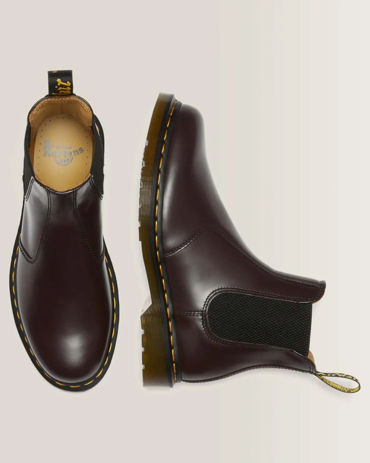 Flash Sale 2976 Yellow Stitch Smooth Leren Chelsea Boots TRENDING-STYLES-UK Originals|Trending Stijlen