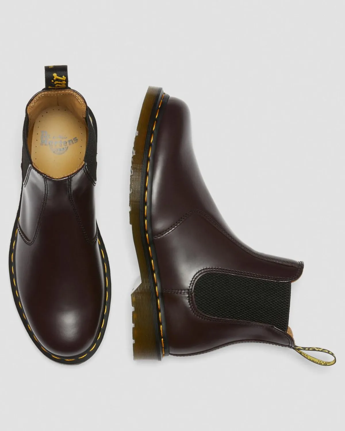 Flash Sale 2976 Yellow Stitch Smooth Leren Chelsea Boots TRENDING-STYLES-UK Originals|Trending Stijlen