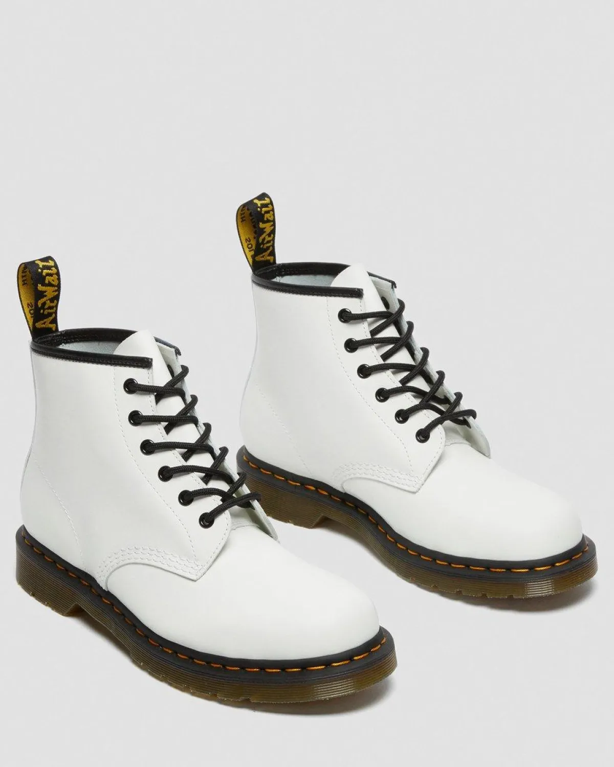 Best 101 Yellow Stitch Smooth Leren Enkellaarzen WOMENS Heren Sale|Enkellaarzen